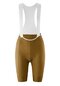 Damen Kurze Träger-Radhose mit Polster kurz Essential Bib W Braun  baked pretzel 