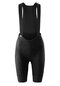 Damen Kurze Träger-Radhose mit Polster und Taschen kurz SQlab GO Bib Cargo W Schwarz black