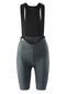 Damen Kurze Träger-Radhose mit Polster und Taschen kurz SQlab GO Bib Cargo W Grau sargasso sea 2.0