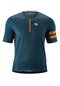 Herren Radtrikot kurzarm SCURO Blau Orange blue allover