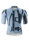 Men's Short-sleeved cycling jersey with full zip Short Sleeve Road Jersey Print M blue blue stormy blue/outerspace