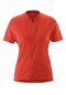 Women's Short-sleeved cycling jersey with full zip Short Sleeve SITIVO Jersey Green W red paprika flame