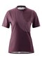 Damen Kurzarm-Radshirt mit 1/2-Zip kurzarm Adventure Jersey Halfzip W Rot rich soil