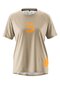 Damen Kurzarm-Radshirt kurzarm Trail Jersey W Beige jonesboro cream