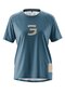 Damen Kurzarm-Radshirt kurzarm Trail Jersey W Blau ao blue