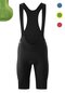 Damen Fahrradhose kurz SITIVO Bib W Schwarz black / bright green