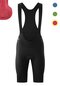 Damen Fahrradhose kurz SITIVO Bib W Schwarz black / fire