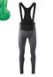 Herren Thermo Fahrradhose lang Sitivo Tight BIB M Grau mercury gray/brightgreen